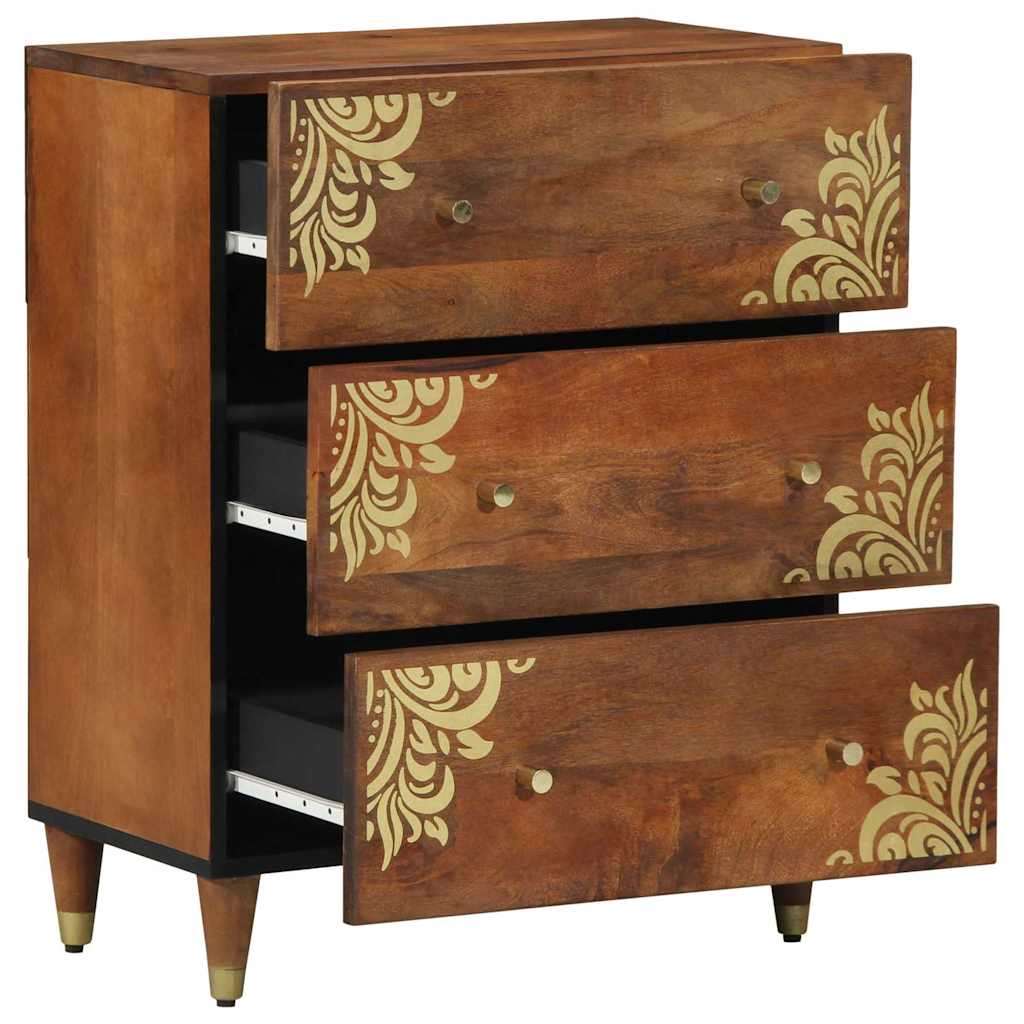 Strani šal Rjava 60 x 33.5 x 75 cm Trden mangov les