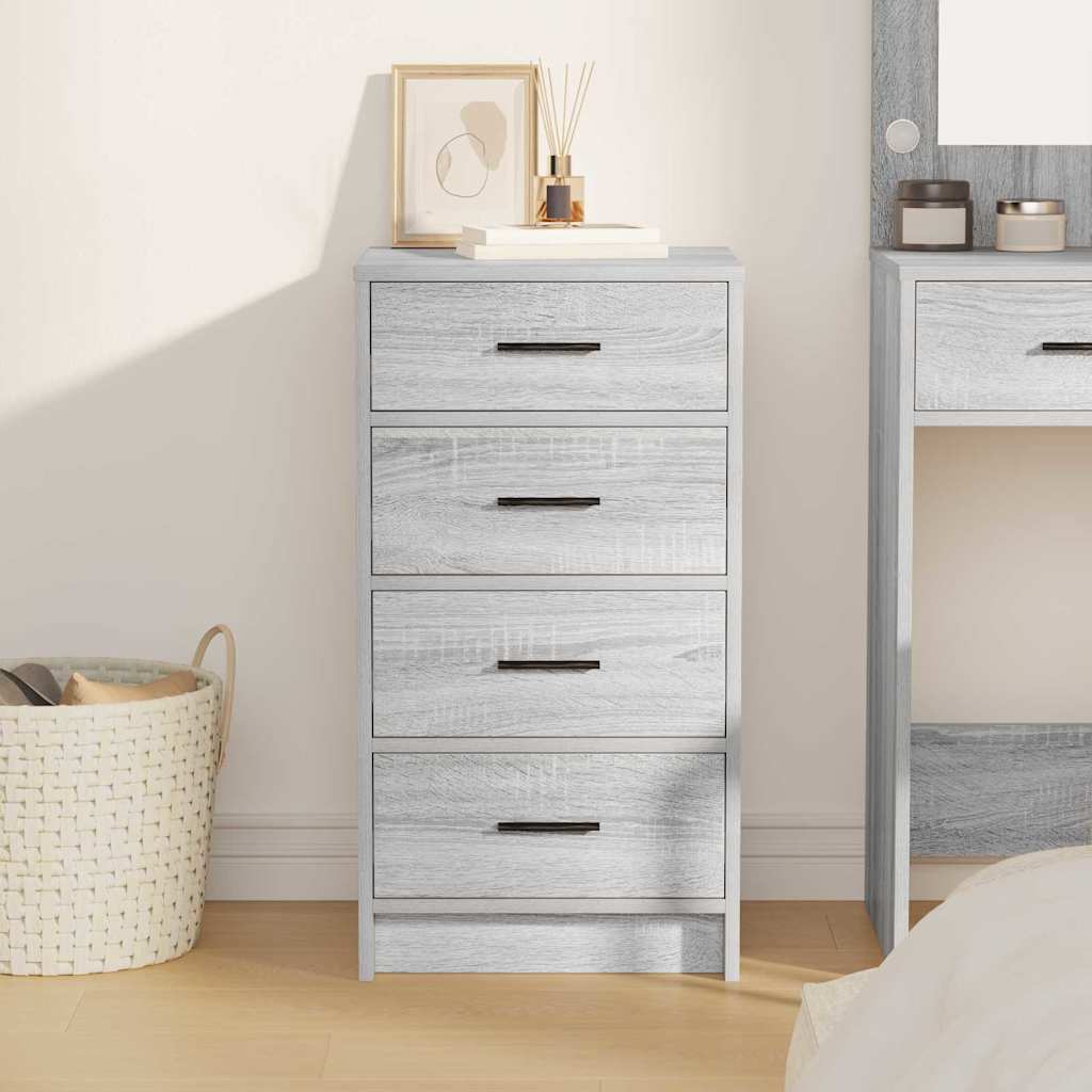 Strani šal Siva sonoma 40 x 41 x 75 cm Konstruiran les