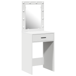 Toaletna miza s predalom Bela 50 x 41 x 135 cm Konstruiran les