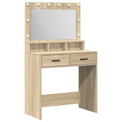 Toaletna mizica sonoma hrast 79 x 41 x 135 cm Konstruiran les