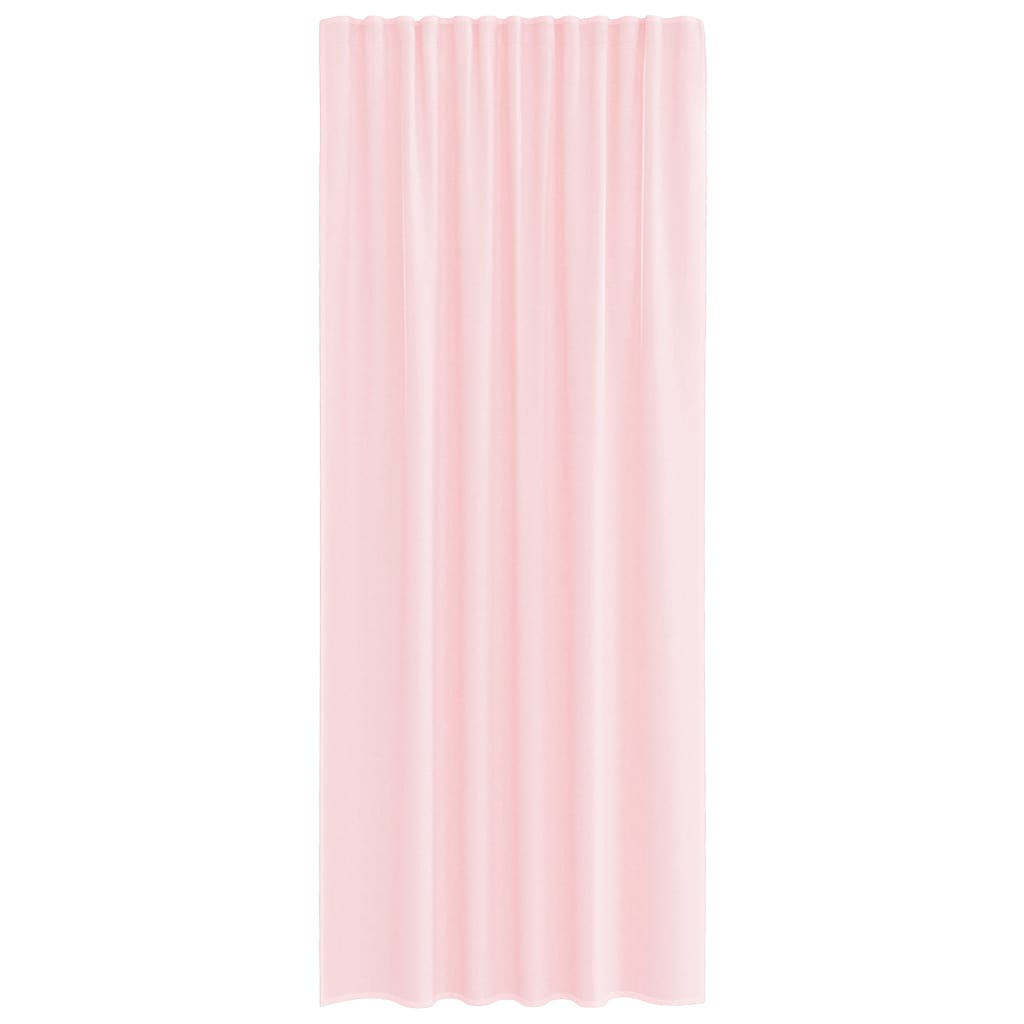 Voile zavese z rod žepi 2 kosa svetlo roza