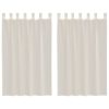 Voile zavese z zavihkom Top 2 kosa krem