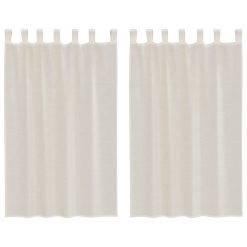 Voile zavese z zavihkom Top 2 kosa krem
