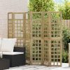 Zaslon za zasebnost 6 pcs Rjava 240 x 180 cm Impregniran bor