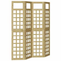 Zaslon za zasebnost Rjava 160 x 180 cm Impregniran bor
