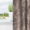 Zavesa z zavesami 2 pcs Kapučino 225 x 140 cm Žamet