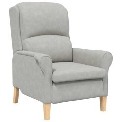 fotelj Svetlo siva 76 x 94 x 102 cm Mikrofibra