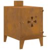 Camping Stove 35x50x60 cm Corten Steel