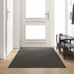 Doormat Drugo Antracitna in črna 120 x 250 cm Poliamid in PVC
