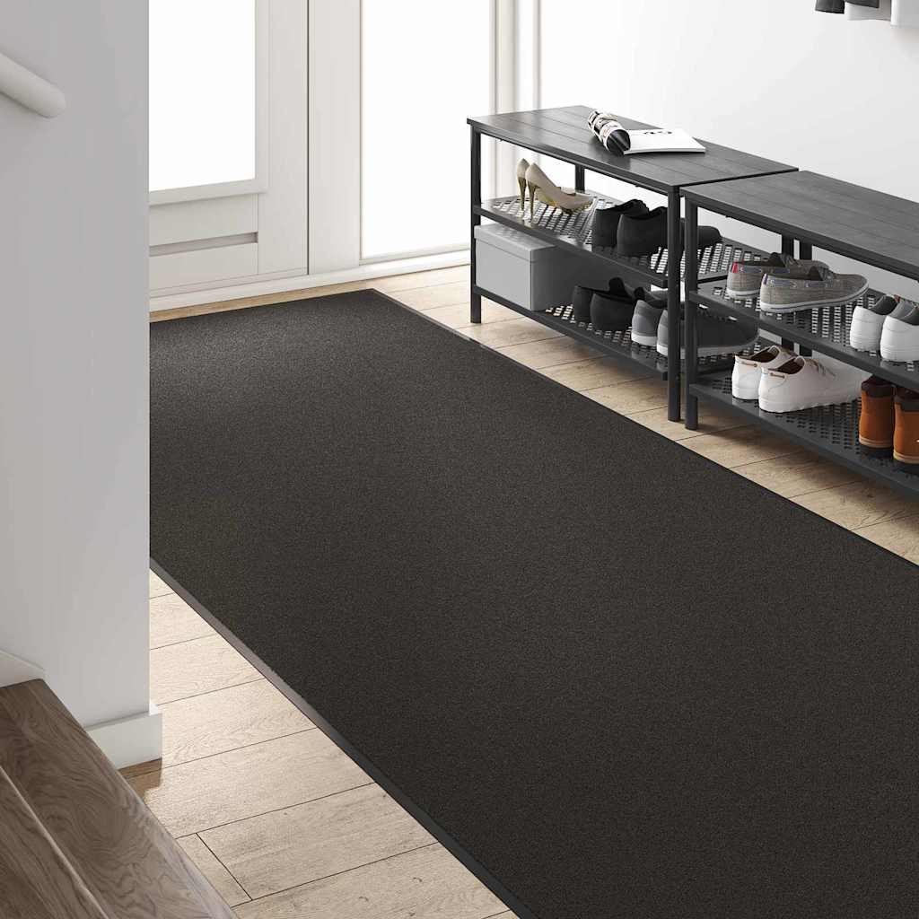 Doormat Drugo Črna 120 x 300 cm Poliamid in PVC