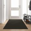 Doormat Drugo Črna 120 x 400 cm Poliamid in PVC