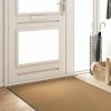 Doormat Drugo Krema in črna 120 x 400 cm Poliamid in PVC