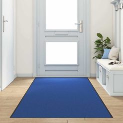 Doormat Drugo Modra in črna 120 x 400 cm Poliamid in PVC