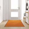Doormat Drugo Oranžna in Črna 120 x 250 cm Poliamid in PVC