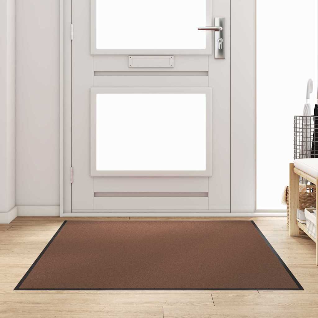 Doormat Drugo Rjava in črna 120 x 180 cm Polipropilen in vinil