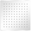 Glava za Tuš Nerjaveče Jeklo 20x20 cm Kvadratna