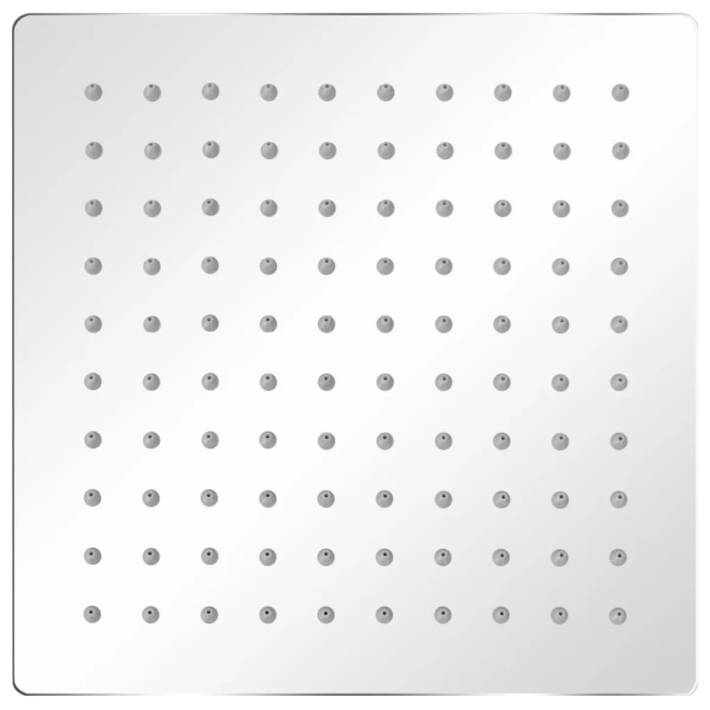 Glava za nadglavni tuš 2 kosa nerjaveče jeklo 20x20 cm