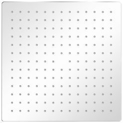 Glava za nadglavni tuš 2 kosa nerjaveče jeklo 30x30 cm