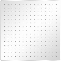 Glava za nadglavni tuš 2 kosa nerjaveče jeklo 40x40 cm