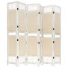 Paravan 6-delni krem 210x165 cm blago