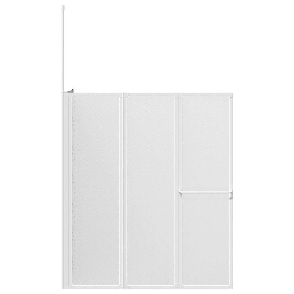 Stena za tuš L oblike 70x120x137 cm 4 paneli zložljiva