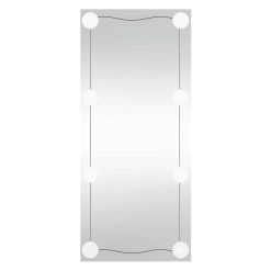 Stensko ogledalo z LED lučmi 30x80 cm stekleno pravokotno