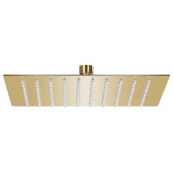 Tuš glava nerjaveče jeklo 20x20 cm kvadratna zlata