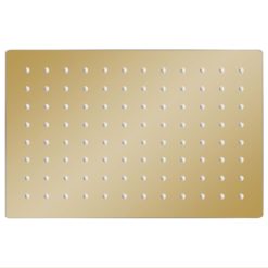 Tuš glava nerjaveče jeklo 30x20 cm pravokotna zlata