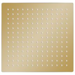 Tuš glava nerjaveče jeklo 30x30 cm kvadratna zlata