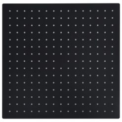 Tuš glava nerjaveče jeklo 40x40 cm kvadratna črna