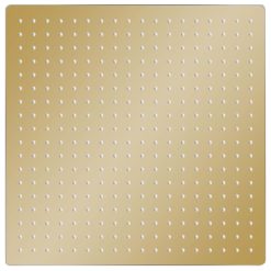 Tuš glava nerjaveče jeklo 50x50 cm kvadratna zlata