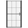 Vrata za tuš kaljeno steklo 100x178 cm črna