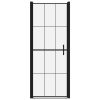 Vrata za tuš kaljeno steklo 91x195 cm črna