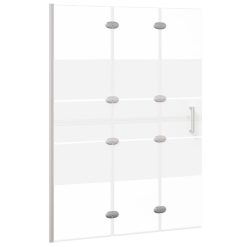 Zložljiva tuš kabina ESG 100x140 cm bela