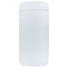 Brisače za plažo 4 kosi bele 60x135 cm tkanina 400 GSM