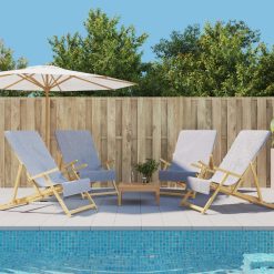 Brisače za plažo 4 kosi sive 60x135 cm tkanina 400 GSM