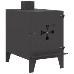 Kuhalna peč za kampiranje Črna 35 x 50 x 60 cm Mlinjeni jeklo