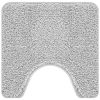 Protisliden kopalniški mat s izrezom za straniščno školjko Siva