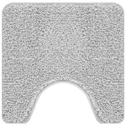 Protisliden kopalniški mat s izrezom za straniščno školjko Siva