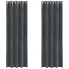 Zatemnitvene zavese 2 pcs Svetlo siva 140 x 225 cm Žamet