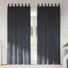 Zatemnitvene zavese 2 pcs Svetlo siva 140 x 245 cm Žamet