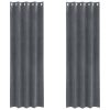 Zatemnitvene zavese 2 pcs Svetlo siva 140 x 260 cm Žamet