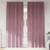 Zatemnitvene zavese 2 pcs Temno roza 140 x 225 cm Žamet