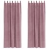 Zatemnitvene zavese 2 pcs Temno roza 140 x 245 cm Žamet