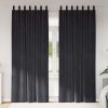 Zatemnitvene zavese 2 pcs Temno siva 140 x 245 cm Žamet