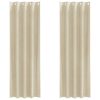 Zatemnitvene zavese 2 pcs krema 140 x 260 cm Žamet